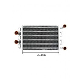 Теплообменник битермический для ARISTON Egis 65105094 (VALMEX)